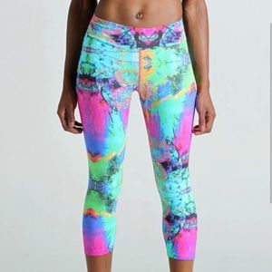 Vibrant Multicolor Capris